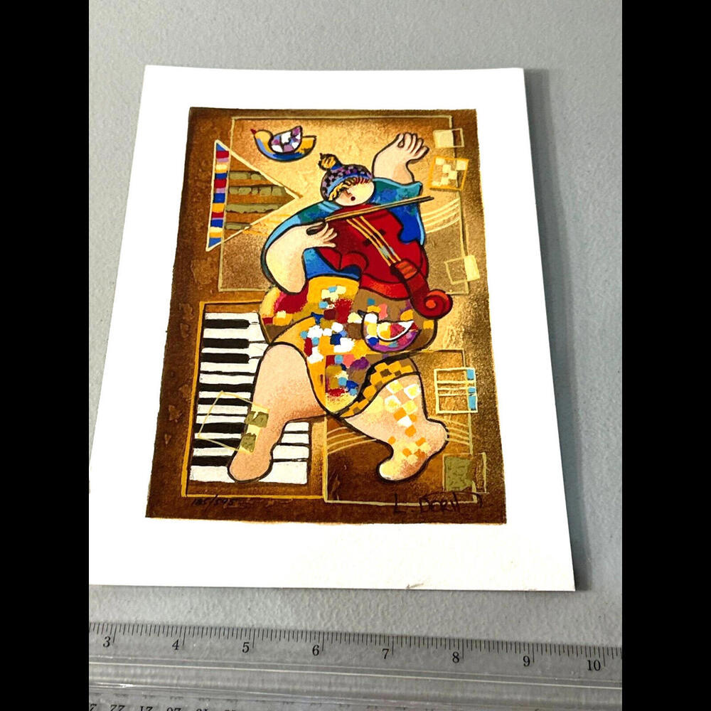 Dorit Levi, "Dancing on Bars" Limited Edition Serigraph, Numbered, Signed